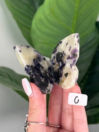 Image 3 of 3D FLUORITE X CALCITE BUTTERFLY