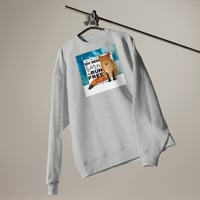 Image 1 of Unisex organic oversized sweatshirt with Fox