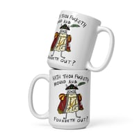 Image 1 of hath thou White glossy mug 