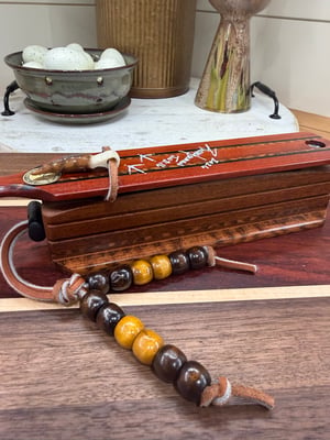 Image of Bloodwood/Mahogany with Snakewood and Ebony inlay