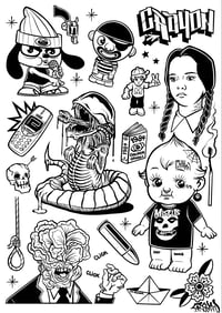 Image 2 of Tattoo Flash A3 Poster 