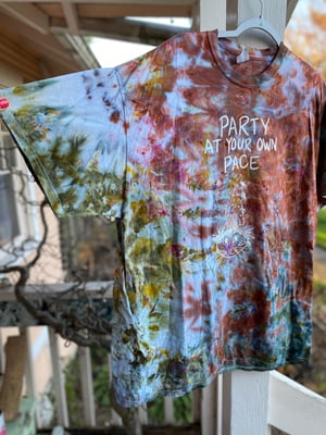 Image of 2XL Party At Your Own Pace Tie Dye Shirt