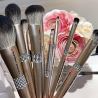 Image 1 of Gold 10 Piece Makeup Brush set