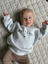 Image 2 of Dusty Lane kids crew Marl Grey