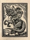 Alien Napoleon Block Print