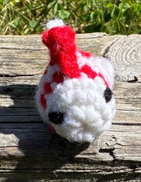 Image 4 of Mini Red and White Goldfish Amigurumi