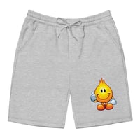 Image 3 of Flame boy Men's fleece shorts
