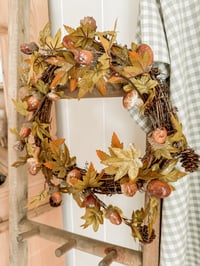 Image 1 of SALE! Acorn & Toadstool Wreath