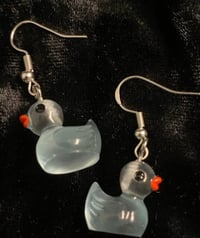 Image 4 of Glow in the dark Duck  Earrings