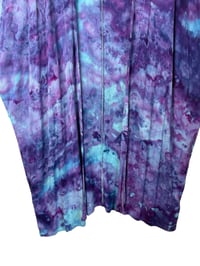 Image 4 of L Long Woven Kimono in Purple Haze Ice Dye