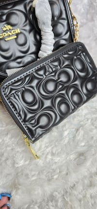 Image 3 of 1 Black Cch Crossbody w/ pink hat & wallet