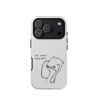 Image 3 of Tough Case for iPhone® Grey. too many thinking 