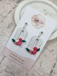 Image 2 of Rose Window Arch Earrings