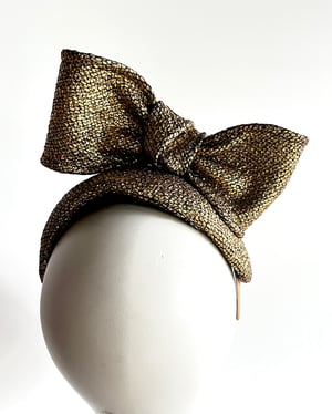 Image of Gold bandeau w gold bow SOLD