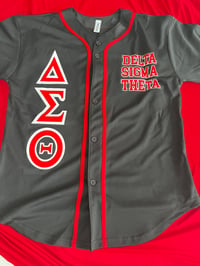 Image 2 of Black Baseball Jersey