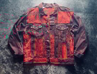 Image 4 of Natural Dyed Boro Stitch Levis Trucker