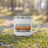 Enamel Mug: Camping Bus
