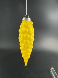Yellow bubble ornament 