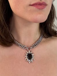 Image 3 of Molten Necklace: Black Rutilated Quartz