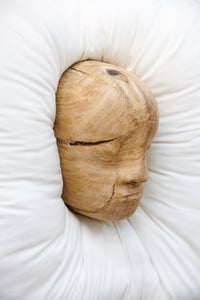 Image 1 of Ludovic Beillard, Mols 1 & Mols 2, 2021, wood (oak) on cushion, 65x65cm 