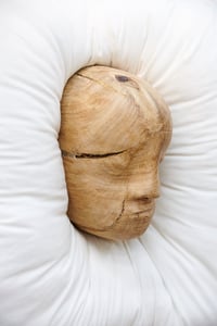 Image 1 of Ludovic Beillard, Mols 1 & Mols 2, 2021, wood (oak) on cushion, 65x65cm