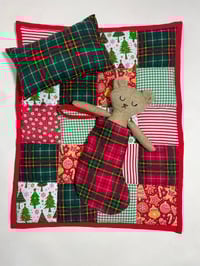 Image 3 of Christmas PJ Bear with Stocking, Blanket and Baby Bear