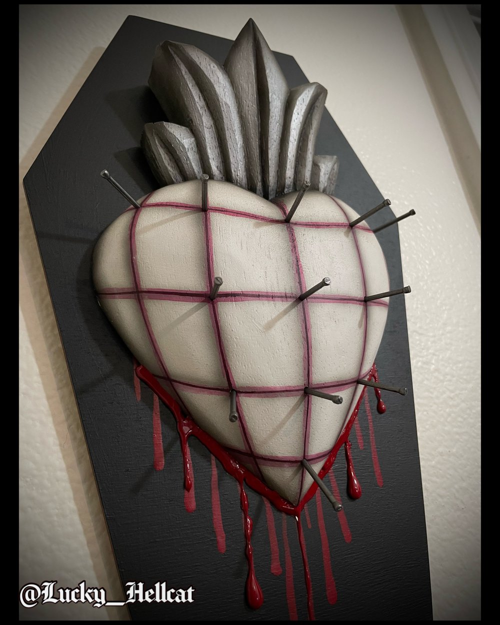 Pinheads Sacred Heart Wall Art 