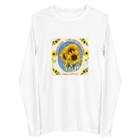 Image 1 of Sunflowers - Long Sleeved T-shirt- White