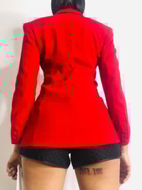 Image 4 of Exagerated Collar Blazer