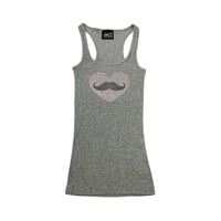 love_mustache tank (grey)