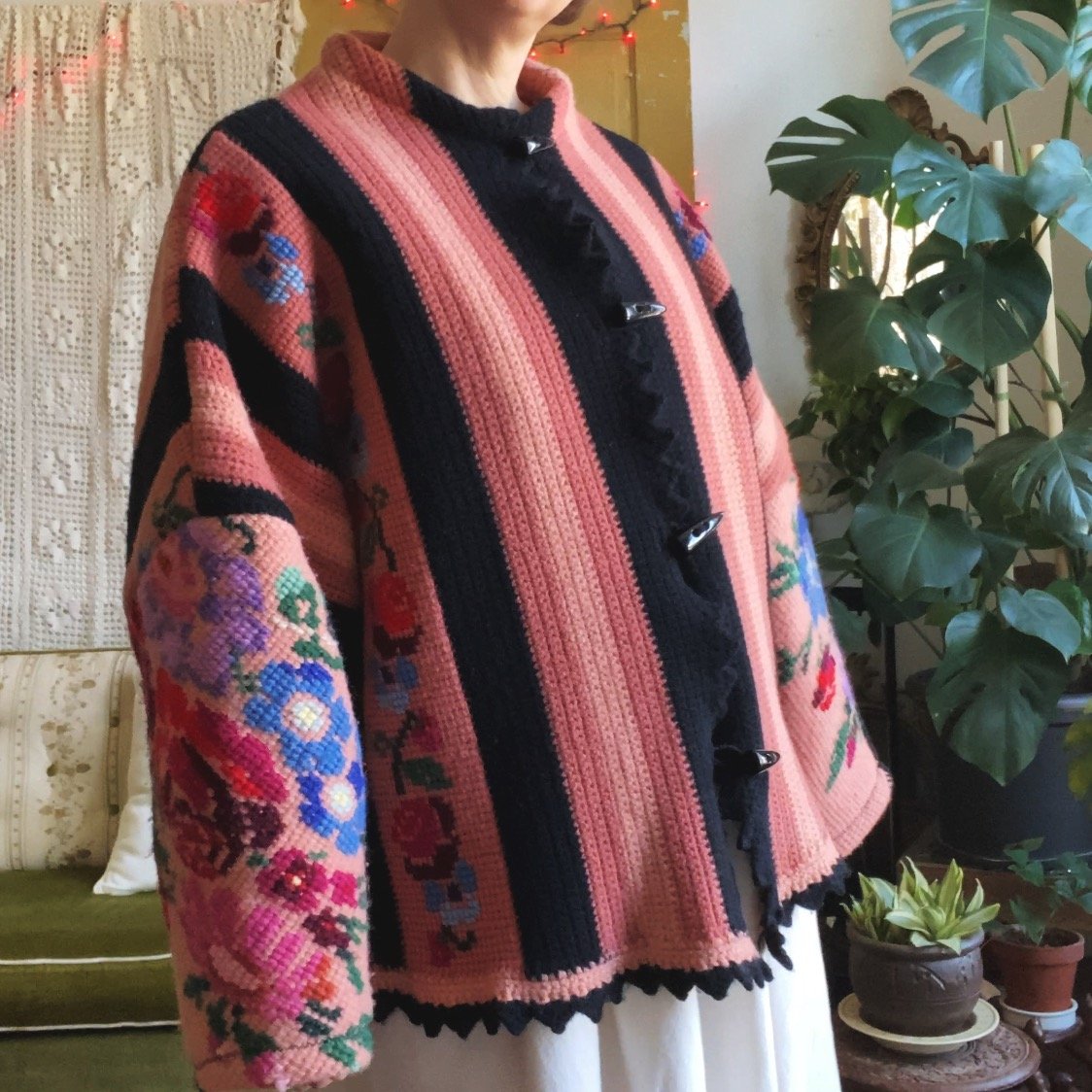 Image of Antique Floral Granny Trail Coat