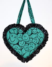 Image 3 of Limited Edition Scribble Faces Heart Bag