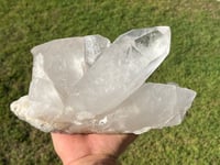 Image 15 of Large Clear Quartz Points Cluster Statement Piece #2068
