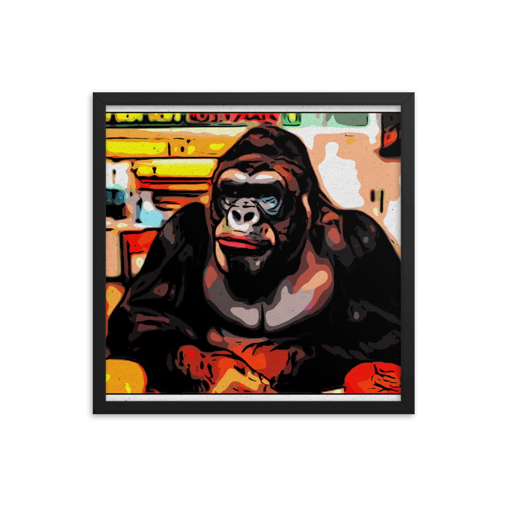 ZEN EXP - Hungry-Rilla Framed photo paper poster