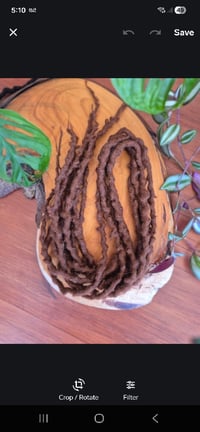Image 1 of Alpaca Wool Dreadlocks - Mid Warm Brown