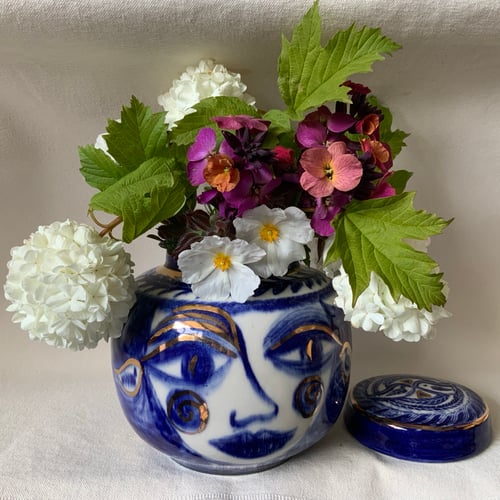 Image of Fairytales, Blue ginger jar.