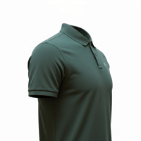 Image 2 of Simms Polo in Forest Green