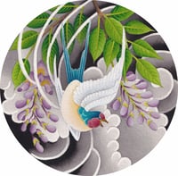 Image 1 of Swallow and Wisteria