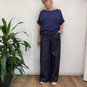 Image of Blue denim Linea pants