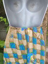 Image 2 of Bianca Frill maxi dress Blue checks