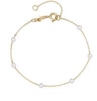 Elaris Dainty Pearl Bracelet Gold