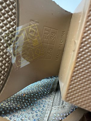 Image of Rhinestone Cowboy Western Boots Womens Size 7.5 - Free Shipping