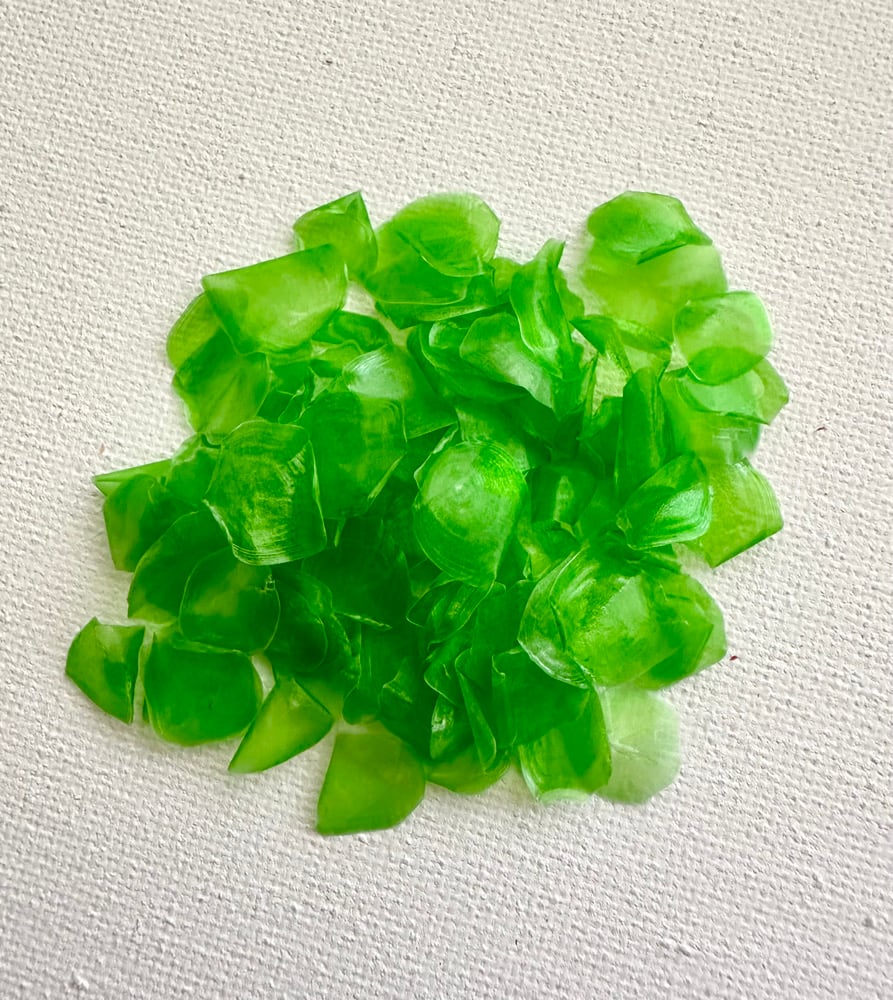 Image of Dyed fish scales - Green