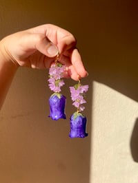 Image 1 of Large 💜Purple Bellflowers💜Golden