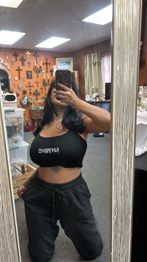 Image of FUNKFREAKS ( spaghetti strap ) black ★