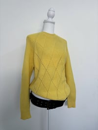 Image 1 of Oversized yellow sweater // L