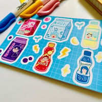 Image 2 of Saiki K Drink Sticker Sheet