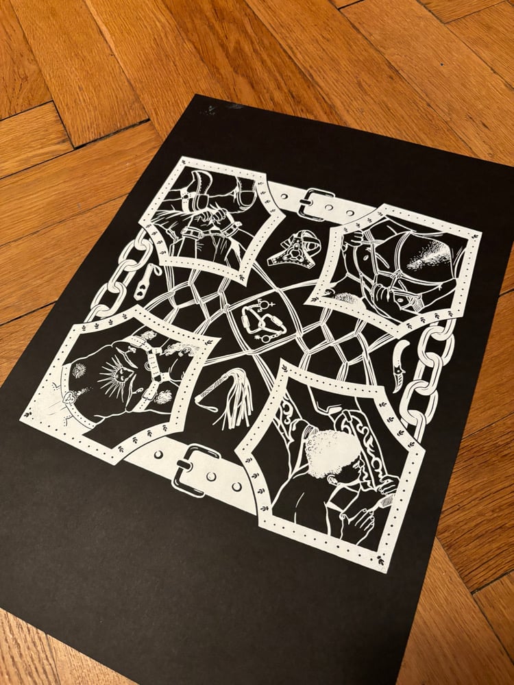 Image of Large Kink Screenprinted Prints