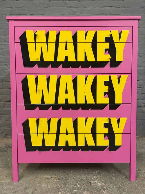 Image of Wakey Wakey Wakey Tallboy Chest of Drawers