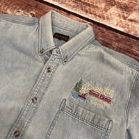 Image 2 of Vintage Reindeer Lake Denim Button Up